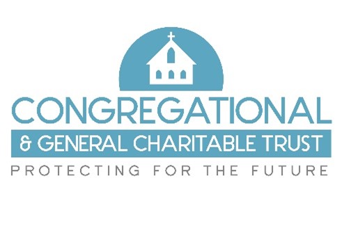 A logo of the Congregational and General Charitable Trust - "protecting the future."